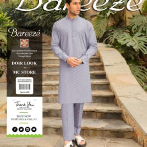 Stone-Blended Kurta Shalwar Formal Dress for Men