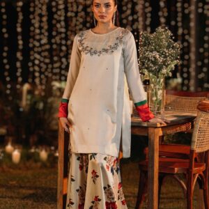 Lulusar Inspired Unstitched Silk Ensemble Buy unstitched suits online