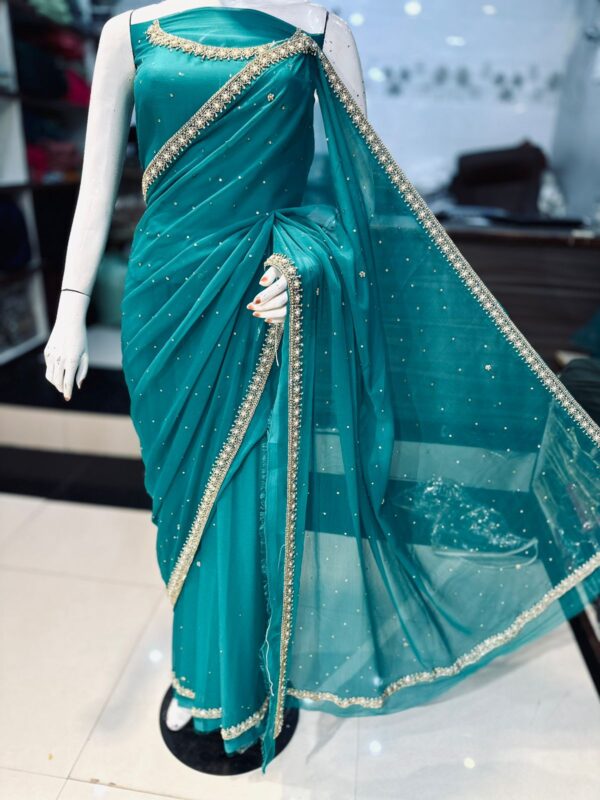 New Arrival Unstitched Chiffon Saree Online Weddings