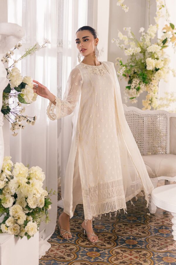 AZURE Chiffon Wedding Embroidered Unstitched