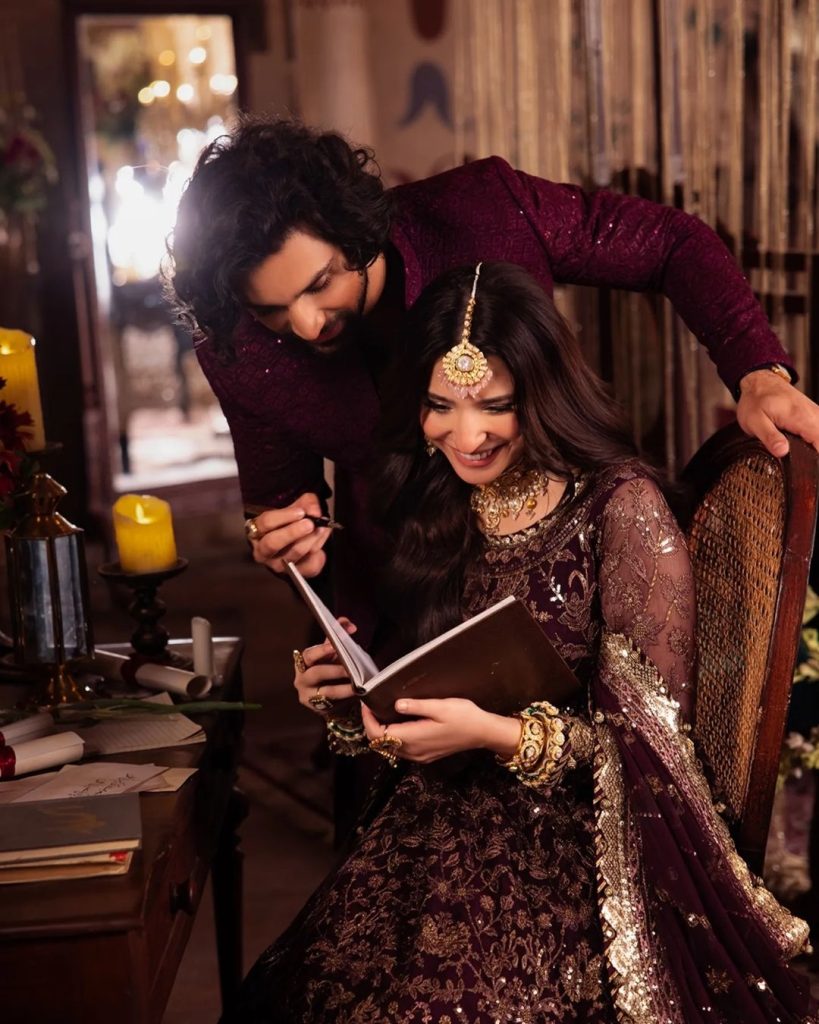 Ahad Raza Meer and Ramsha Khan Dazzle in Asim Jofa Latest Shoot