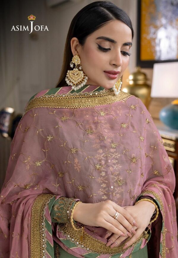 Asim Jofa Wedding Collection Elegance in Heavy Embroidered Chiffon