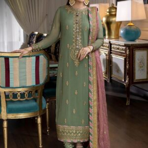 Asim Jofa Wedding Collection Elegance in Heavy Embroidered Chiffon