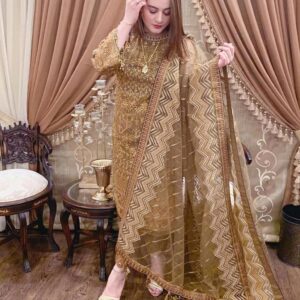 BAROQUE Chiffon Embroidered Unstitched 3pc