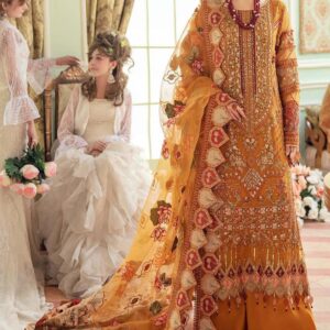 ELAF Chiffon Embroidered Suit with Organza Dupatta Luxury Ensemble