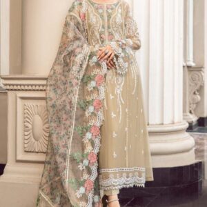 MARIAB Chiffon Luxury Embroidered Wedding Unstitched 3pc