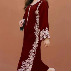 Winter Elegance Redefined Zara Shahjahans 2024 25 Danak Peach Leather Collection