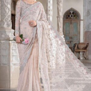 MARIA B Master Blaster Saree Exquisite Embroidery and Adda Work