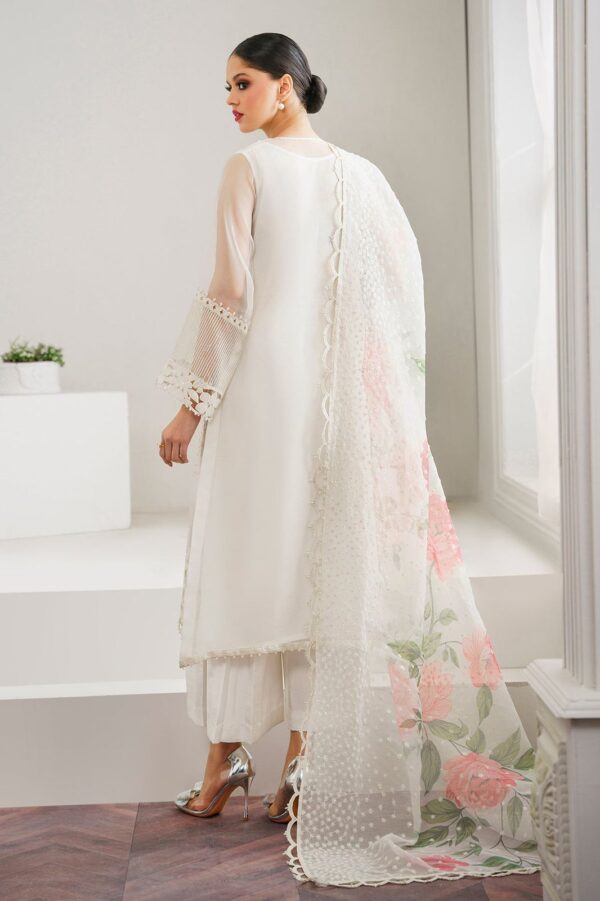 Ramadan 2025 Special BAROQUE Luxury Festive Organza Dress with Pearl Embellishments