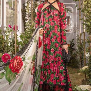 MariaB Mprints Embroidered Patchwork Luxury Unstitched 3Piece Suit